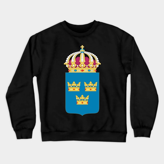 Sweden Crewneck Sweatshirt by Wickedcartoons